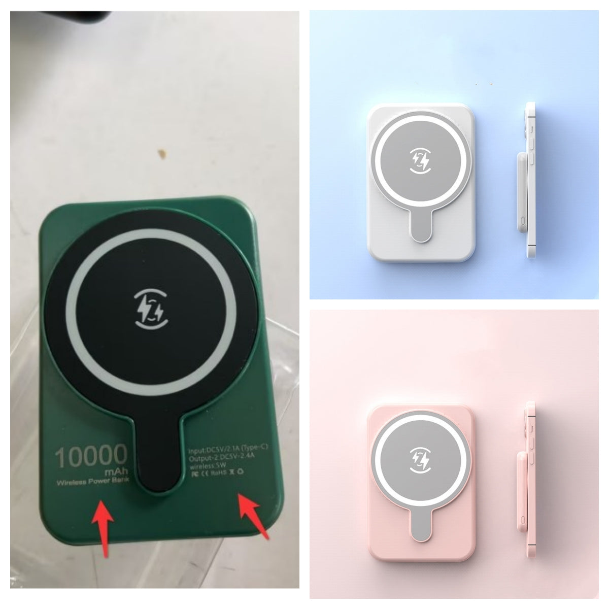 Mini Fast Charging Magnetic Wireless Power Bank 5000 Mah Portable